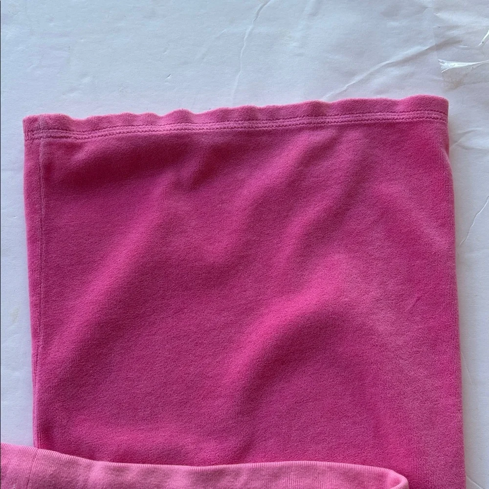 Vintage Juicy Couture Velour Y2k Tracksuit Pant Pink USA Flare Snapback Pocket M